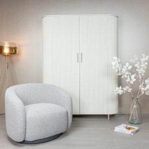 Draaifauteuil Claire Stof Grey