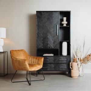 Fauteuil Monte Velvet Yellow Gold