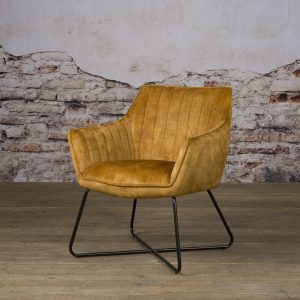 Fauteuil Mirjam Velvet Yellow Gold