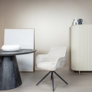 Armstoel Fondo Beige Draaiarmstoel