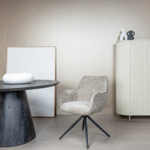 Armstoel Fondo Taupe Draaiarmstoel