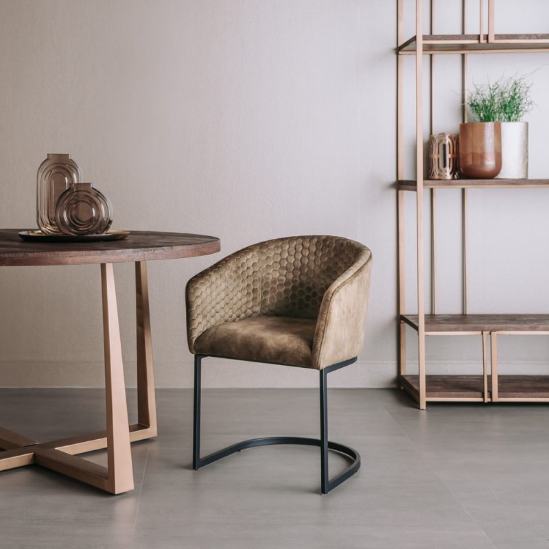 Armstoel Pellaro Mosgroen Velvet