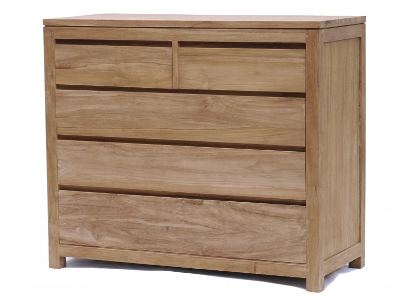 Commode Corona Natural Teak 110cm Towerliving