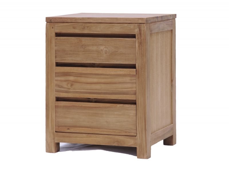 Nachtkastje Corona Natural Teak 50cm Towerliving