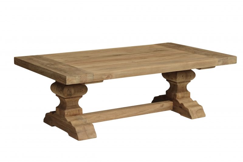 Kloostersalontafel Le Mans Natural Teakhout 135cm Towerliving