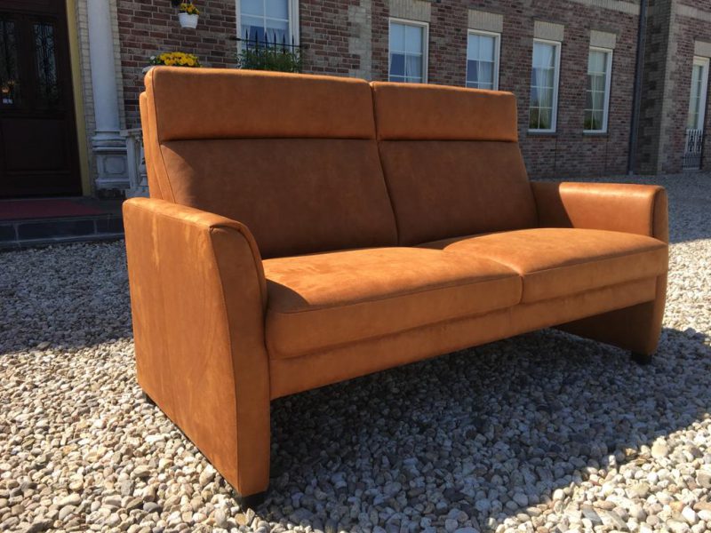 Bank Milaan 2.5 Zits Hufterproof Leder Bull Cognac