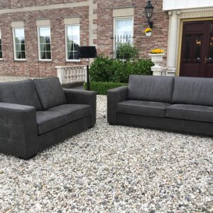Bankstel Mammoet 2.5 en 3.5 Zits Hufterproof Graphite