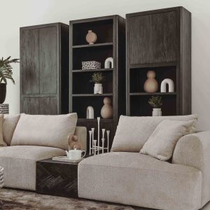 Bijzettafel Ziano Zwart Visgraat 100cm Towerliving