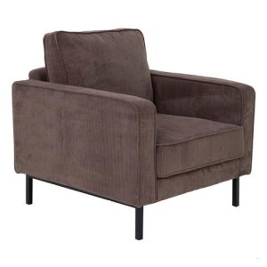 Fauteuil Claartje Ribstof Bruin