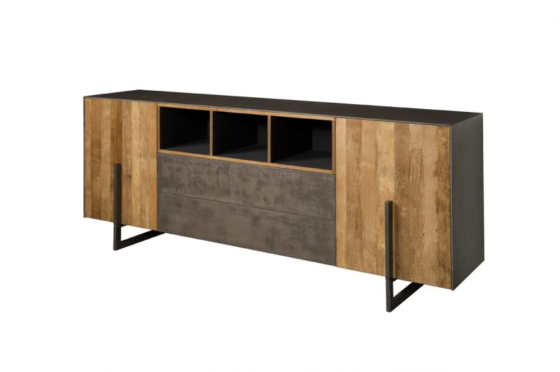 Dressoir Ora Modern Teakhout 222cm Towerliving