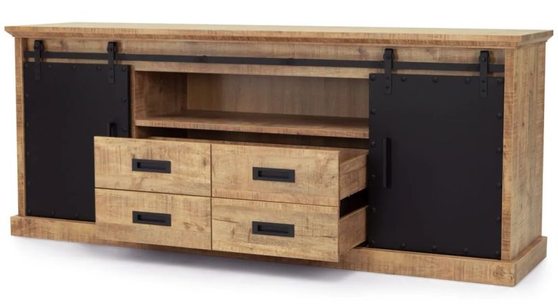 Dressoir Industry Mangohout 180cm - Afbeelding 5
