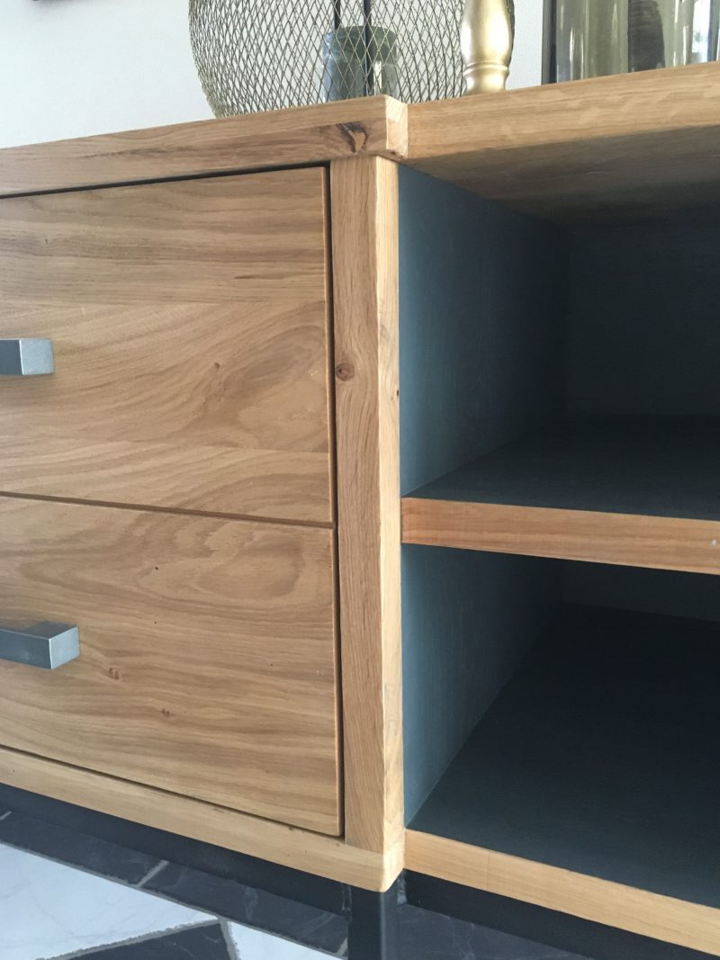 Tyrex Dressoir Eikenhout Staal 162cm Markusjohn - Afbeelding 6