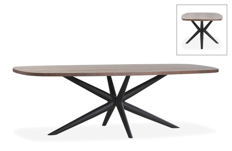 Eettafel Gianlucca Ovaal Hout Sheesham Hufterproof 200cm