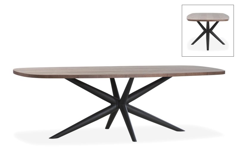Eettafel Gianlucca Ovaal Hout Sheesham Hufterproof 250cm
