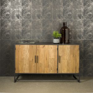 Dressoir Felino Recycled Teakhout Met Stalen Frame 160cm