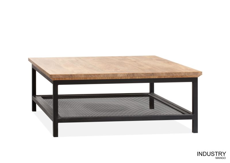 Hoektafel Industry Mangohout 100cm