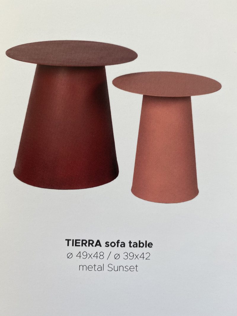 Sofa Table Tierra Sunset Metal Rond