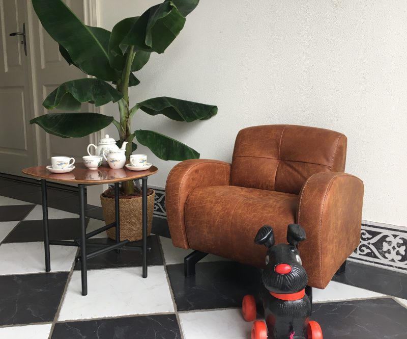 Kinderfauteuil Tekkie Hufterproof Cognac
