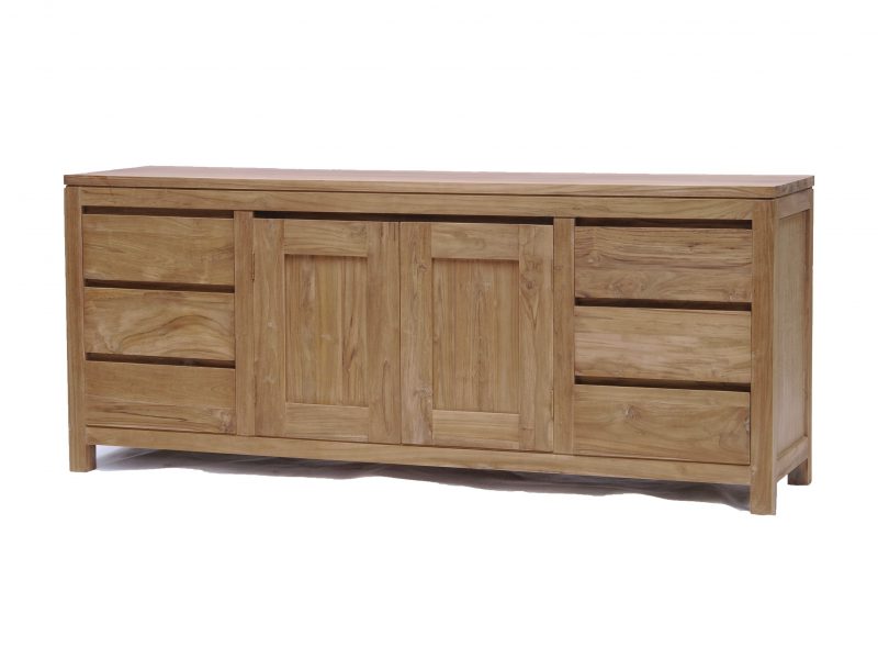 Dressoir Corona Natural Teak 180cm Towerliving