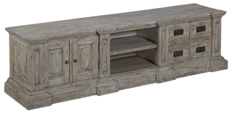 Tv Meubel Monza Gereycled Grenen 203cm Towerliving