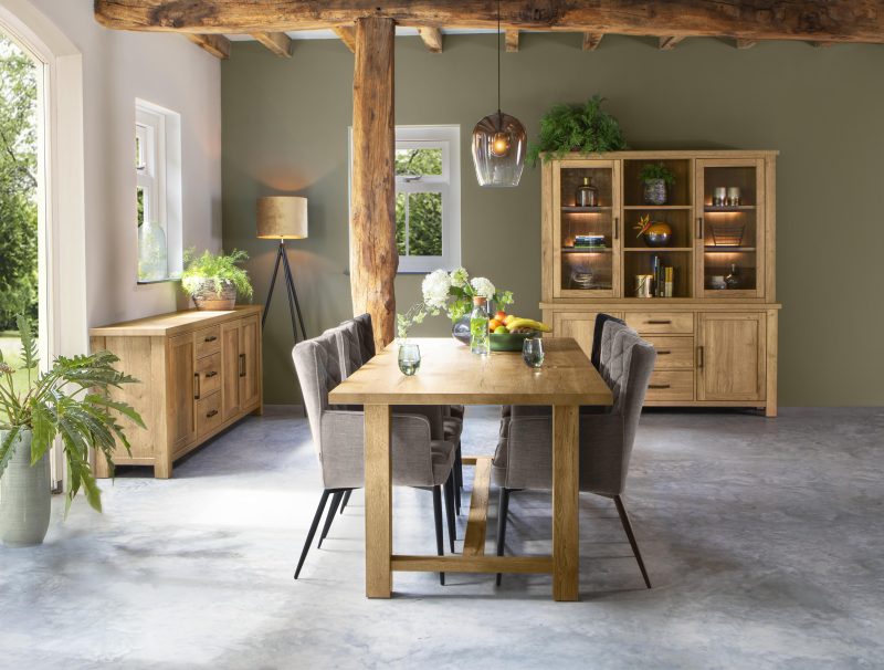 Salontafel Newcastle Eikenhout 135cm - Afbeelding 6