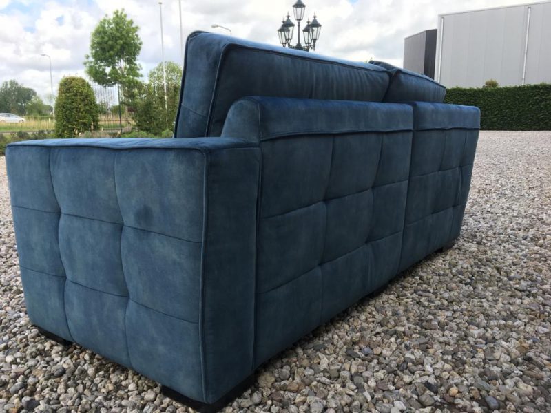 Bank Met Lounge Mammoet 1,5 Zits Velvet Aqua