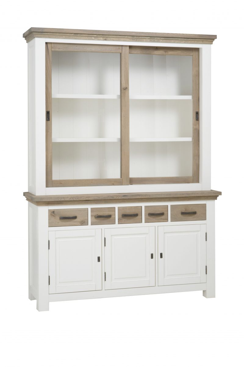 Buffetkast Parma Wit Met Eikenhout 150cm