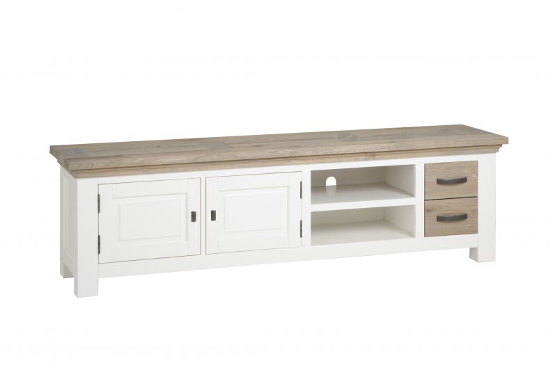 Tv meubel Parma Wit Met Eikenhout 190cm - Afbeelding 3