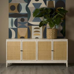 Dressoir Vincenza Rotan Mango hout 200cm