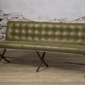 Eettafelbank Barcelona Green 155cm