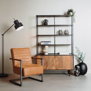 Fauteuil Rocca Bull Cognac