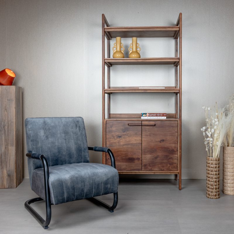 Fauteuil Riva Antracite Velvet