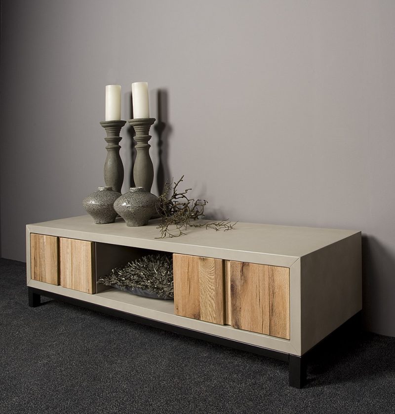 Tv meubel Max Beton Eiken 145cm Towerliving