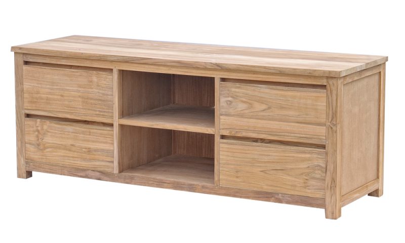 Tv Meubel Corona Natural Teak 160cm Towerliving