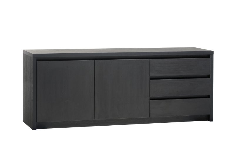 Dressoir Milanello Zwart Hout Hufterproof 212cm