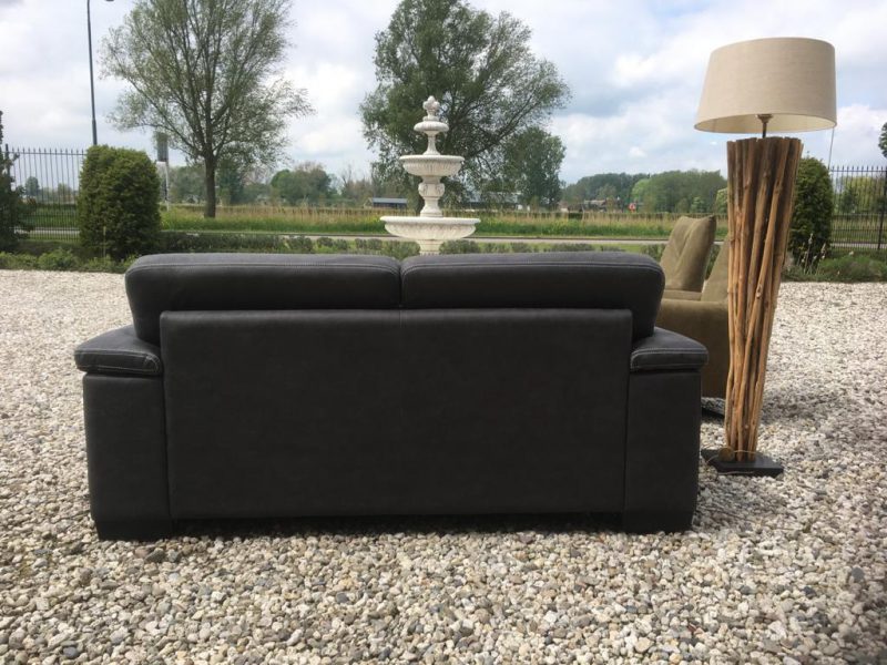 Bank Roma 3 Zits Hufterproof Leder Bull Antracite 67