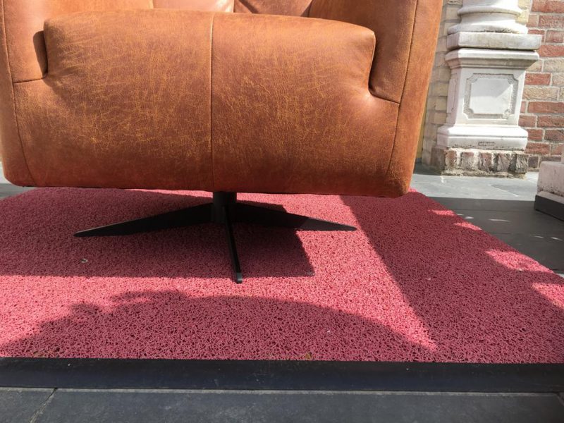 Draaifauteuil Rots Hufterproof Leder Yacht Cognac