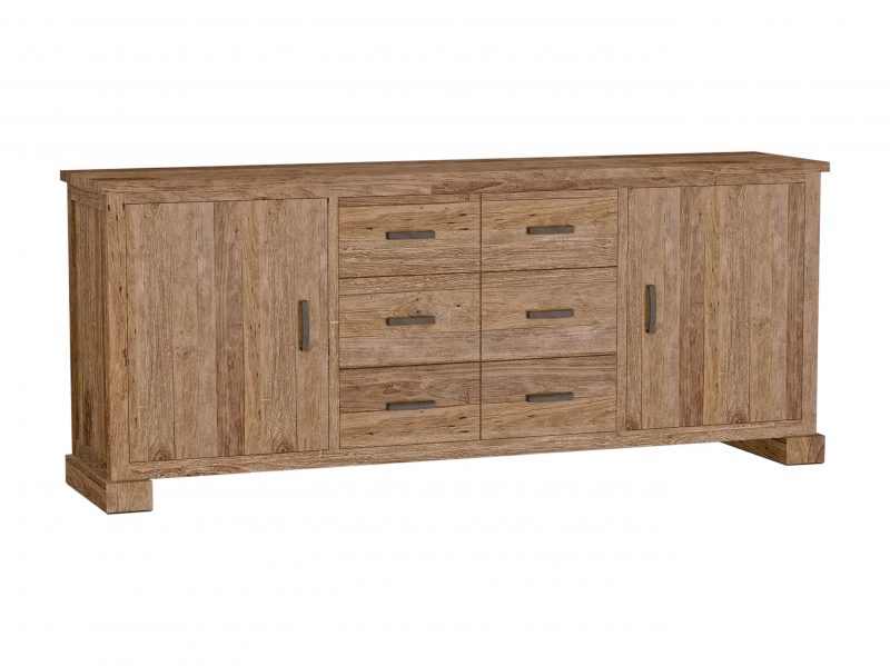 Dressoir Lorenzo Gerecycled Teakhout 220cm Towerliving