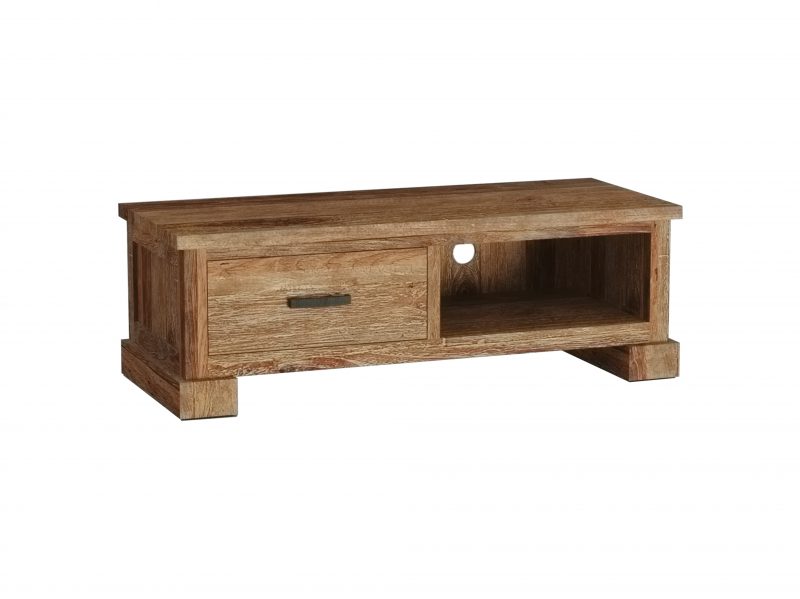 Tv meubel Lorenzo Gerecycled Teakhout 120cm Towerliving