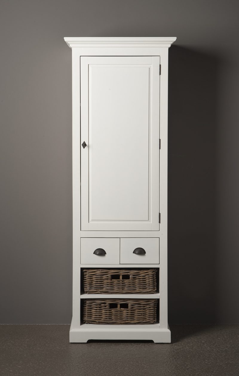Cabinetkast  Bristol Landelijk Wit 70cm