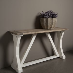 Sidetable Leicester Landelijke Wit Grenen 145cm