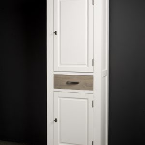 Cabinetkast Parma Wit Met Eikenhout 70cm