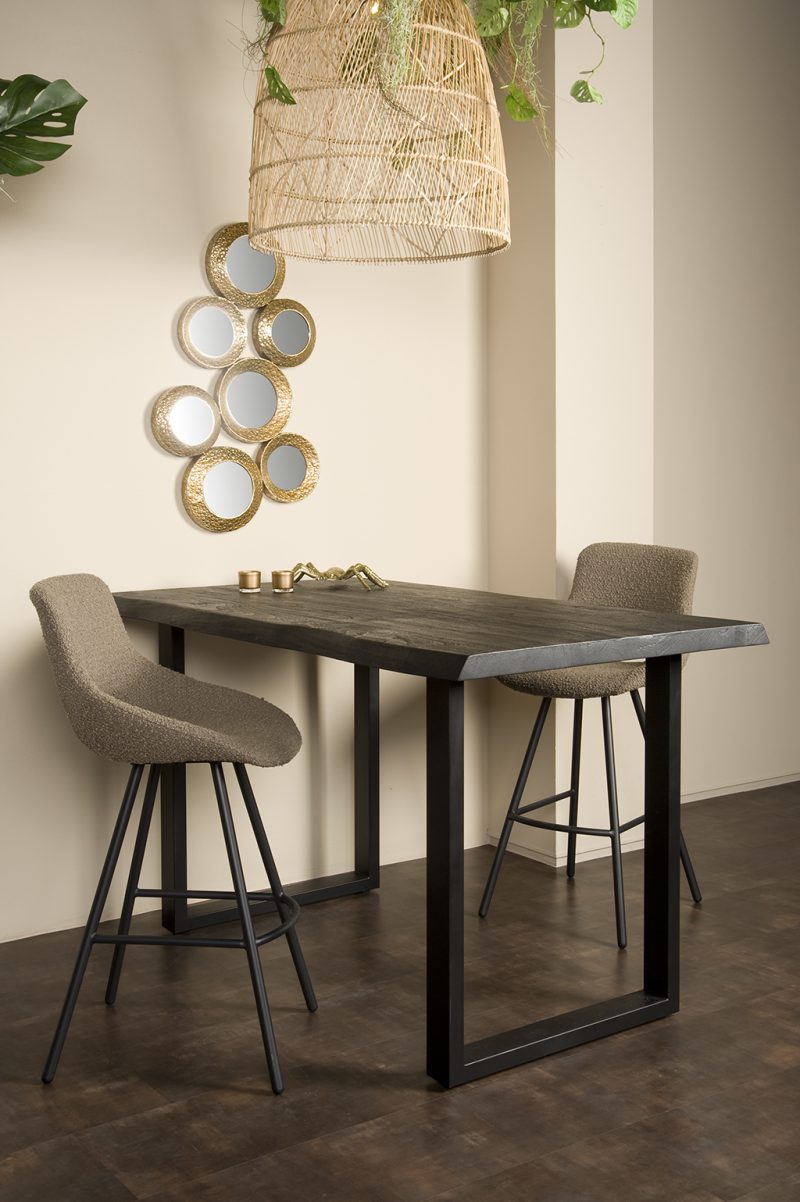 Bartafel Ultimo Zwart Boomstam 140cm