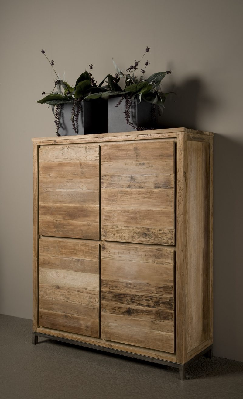 Cabinetkast Venetie landelijk Industrieel 130cm Towerliving