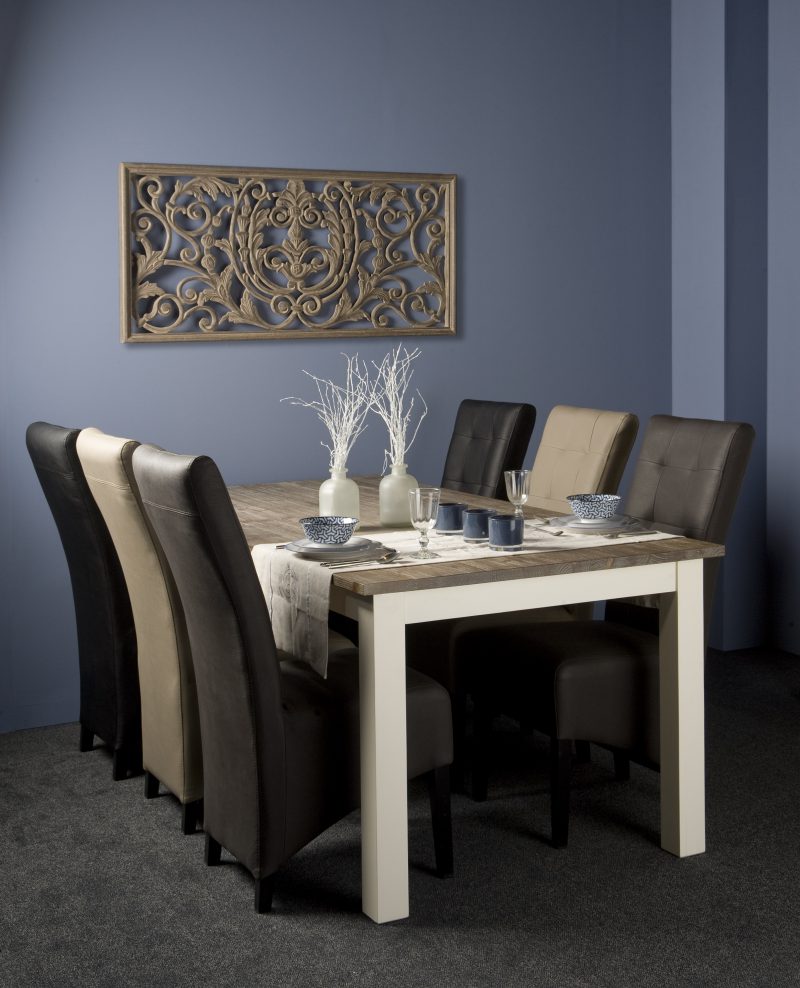 Eettafel Lisa Wit 160cm Towerliving