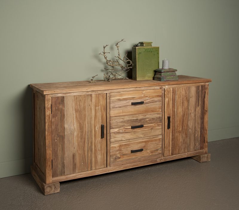 Dressoir Lorenzo Gerecycled Teakhout 180cm Towerliving