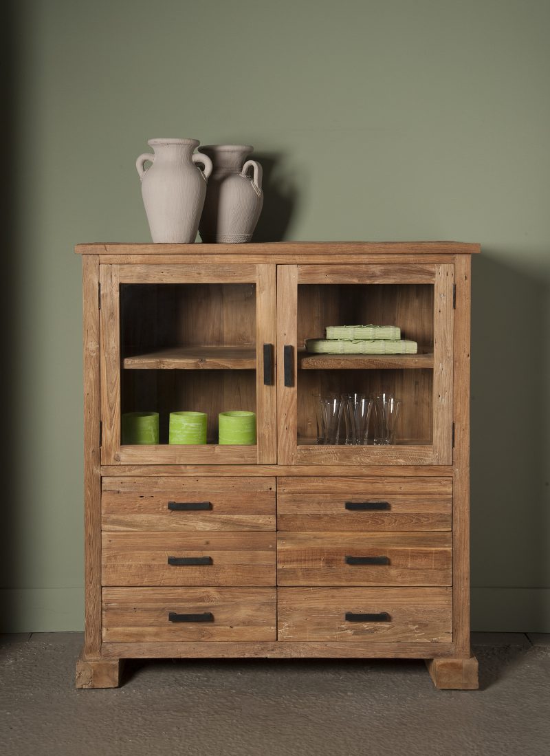 Cabinetkast Lorenzo Gerecycled Teakhout 120cm Towerliving