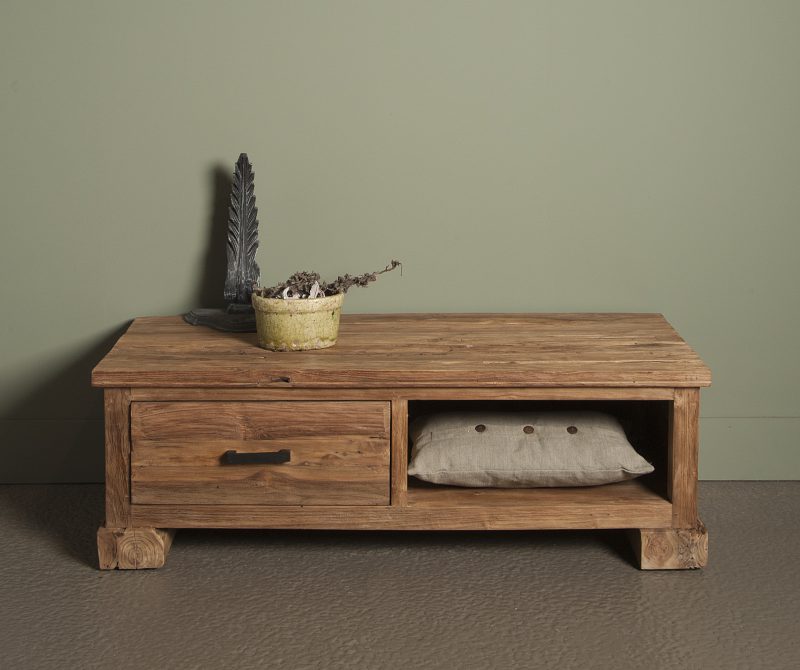 Tv meubel Lorenzo Gerecycled Teakhout 120cm Towerliving