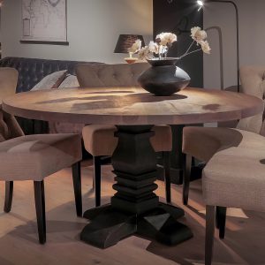 Ronde Eettafel Robin Kloosterpoot Zwart 150cm Urban Sofa