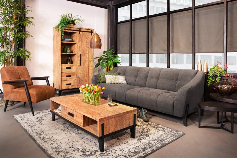 Salontafel Vigo Industrieel Metaal Hufterproof 137cm - Afbeelding 2